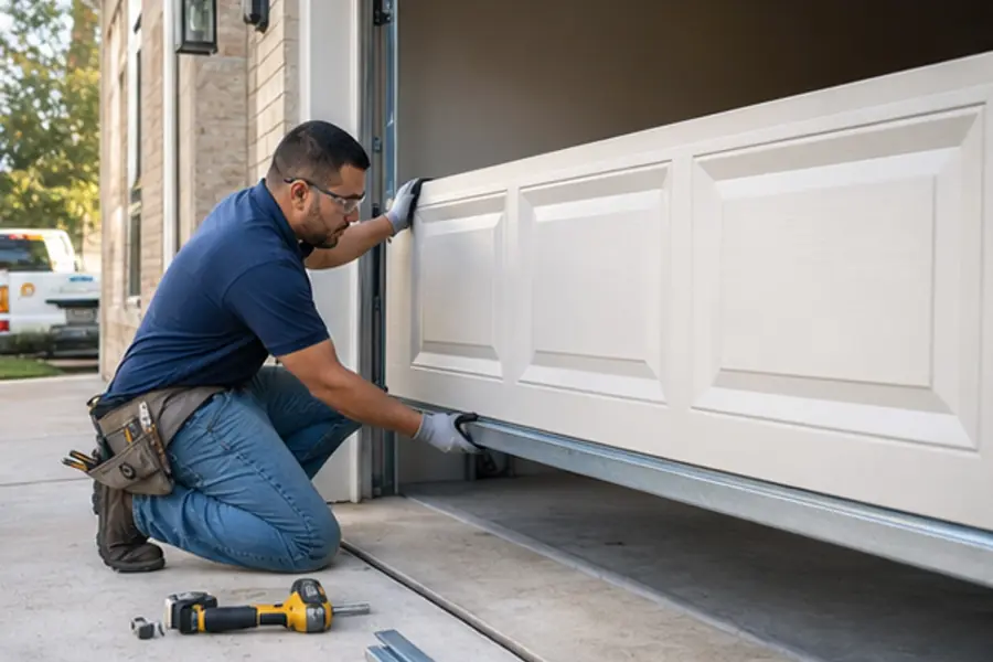 Professional garage door panel replacement service in Baytown TX