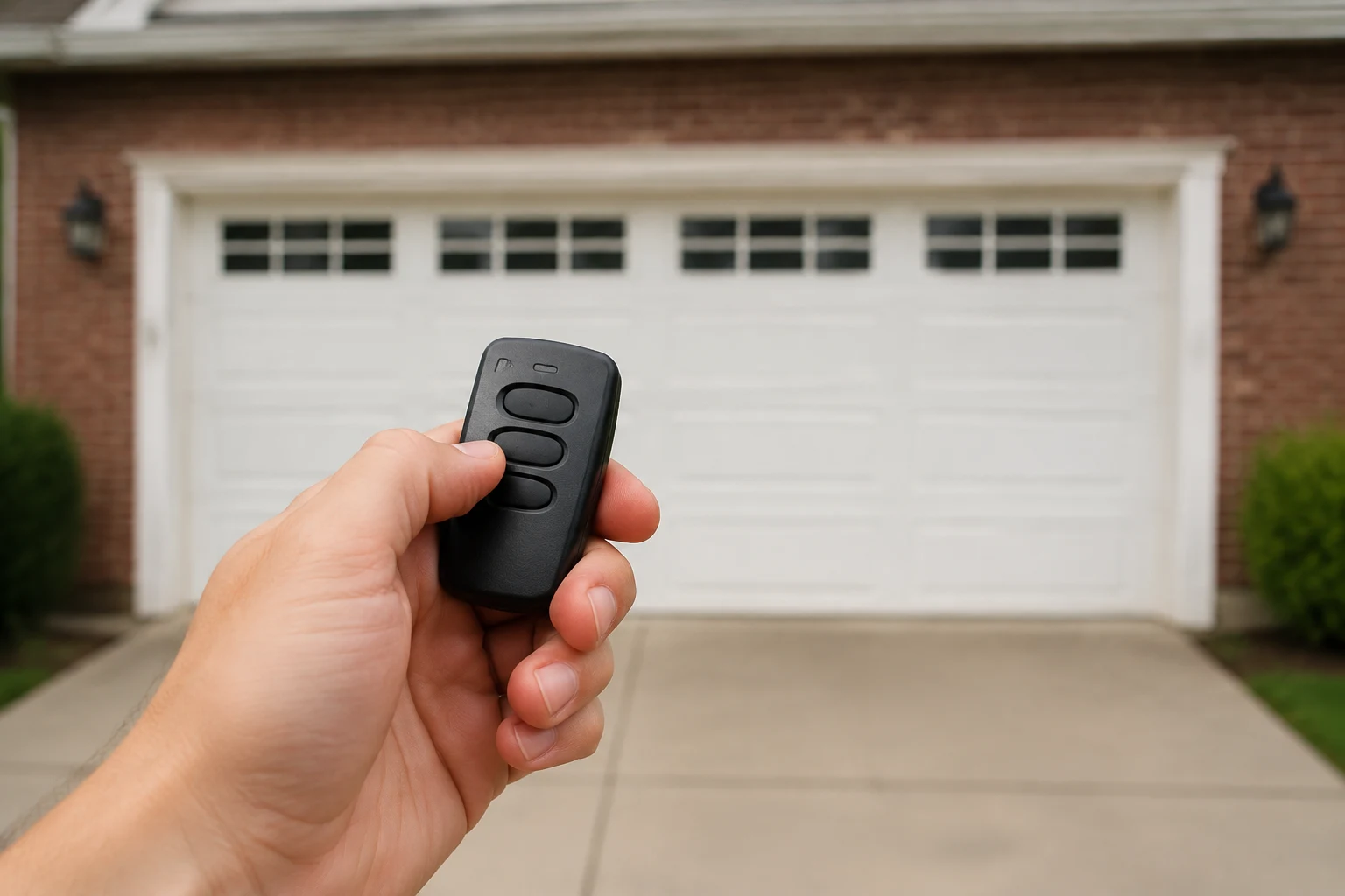 Handheld replacement garage door remote
