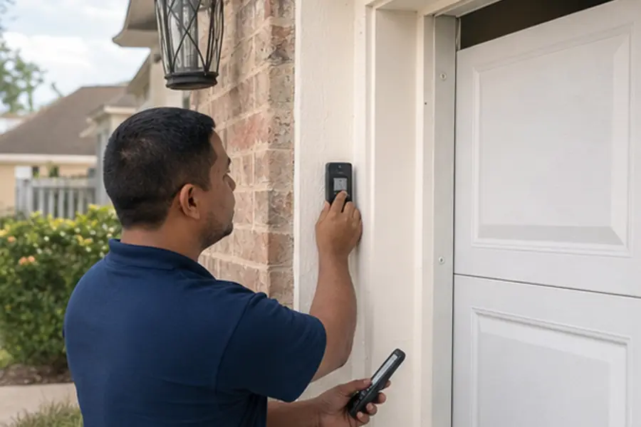 Professional garage door remote replacement service in Baytown TX